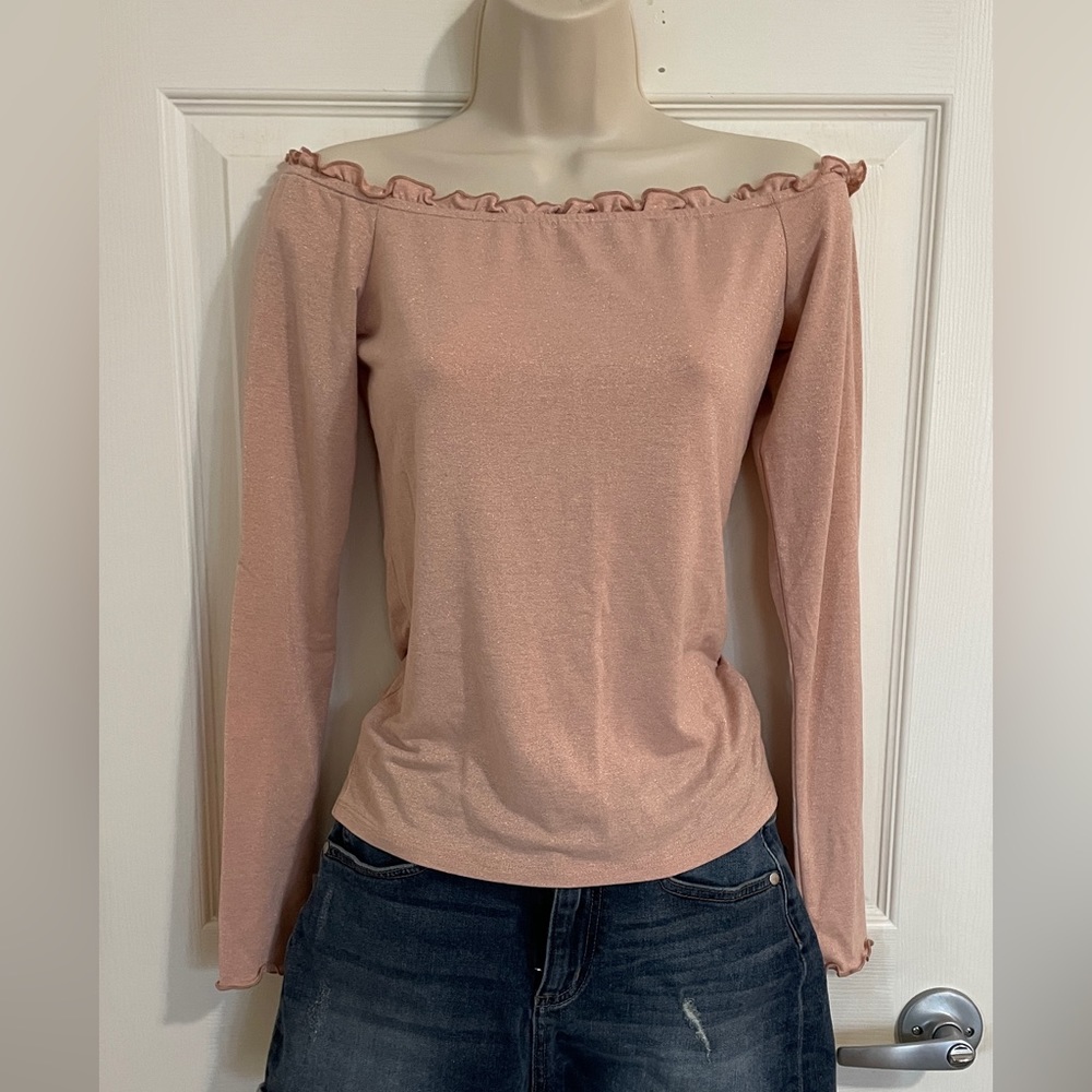 Long pink blouse